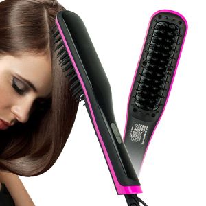 Dual Ionic Ceramic Hair Straightening Brush Heat Brush