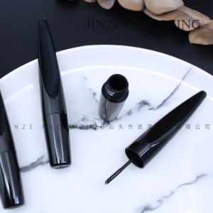 Hotest makeup packaging customized co-injection black empty roller wheel liquid eyeliner tube bottle 