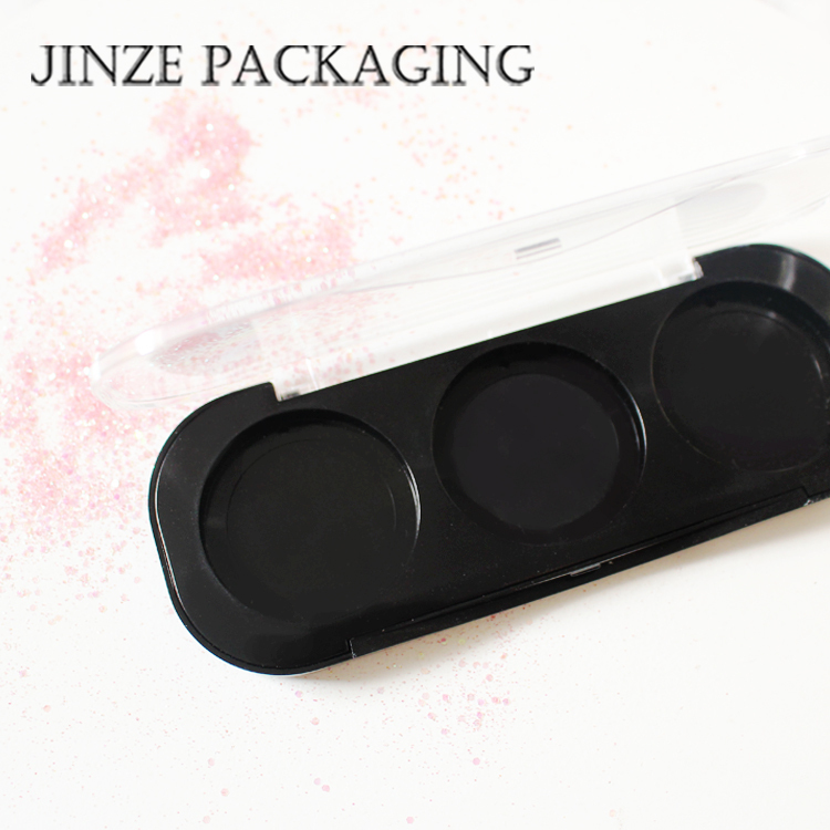 cheap cosmetic packaging empty eyeshadow palette case pan 
