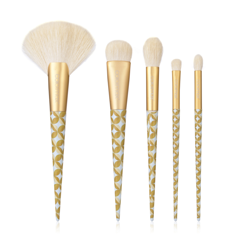 A full set brush of 5pcs with animal hair 