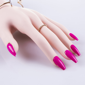 Sexy coffin shape design reusable materials nails press on artificial nails for date 