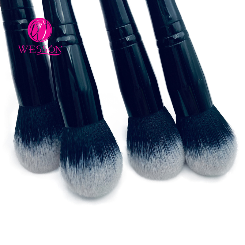 Wesson Synthetic makeup Brush Black long handle single foundation makeup brush OEM single makeup brush. 