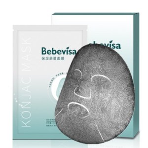 Bebevisa 2020 new product korea nautral cosmetic konjac facial mask for moisturizing and hydrating KM245