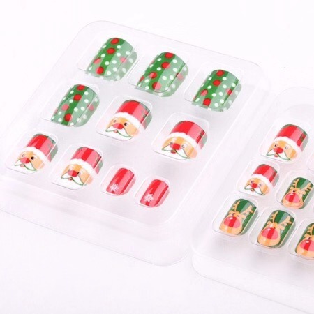 Factory Nail Supply High Quality Self-Adhesive Professional Children Christmas 