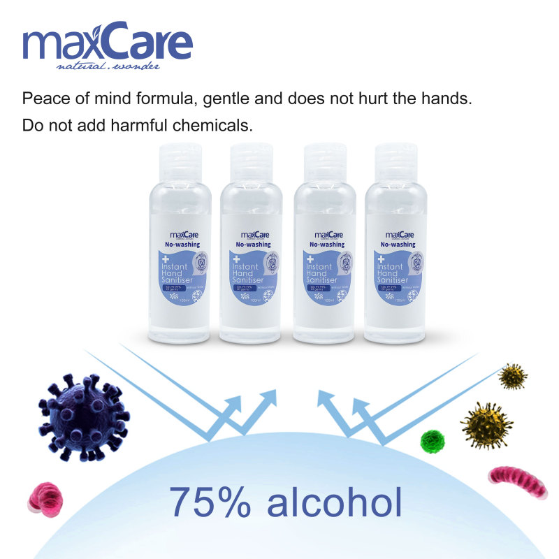 100ML Liquid Soap Waterless clear clean Gel 75% Alcohol Hand Sanitizer 