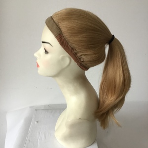 New style virgin real human hair Jewish wunder Gym ponytail wig 