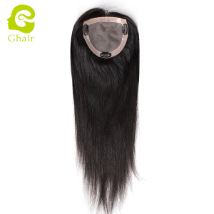 Ghair wholesale women toupee mono style Indian virgin human hair straight 1B# 6x8 7x9 8x10 9x11 6"-8" hair length
