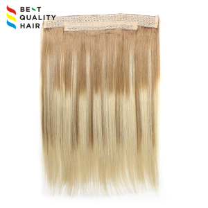 Custom made mix color high quality halo weft hair extension
