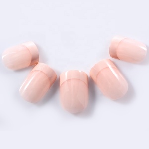 Full cover natural charming french artificial nails wholesale press on nails