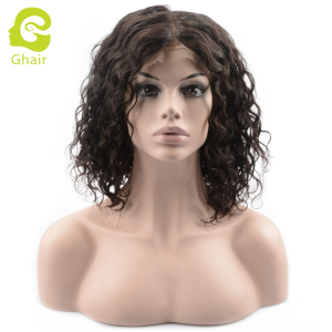Ghair wholesale 9A+ bob wig raw virgin human hair natural wave 1B# 8"-16"