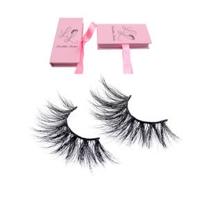 3D277 Hitomi Full Strip Lashes Dramatic Fluffy 5d 25mm Mink long lshes Eyelashes Private Label Real Fluffy Real mink Eyelashes