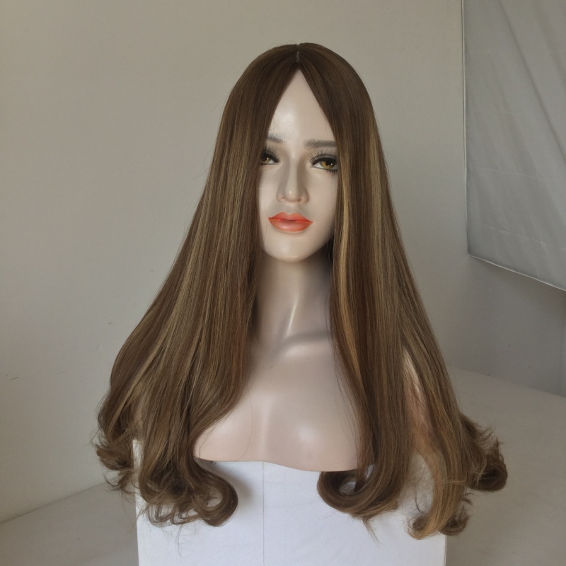 high quality 100%  virgin human hair skin silk top Jewish kosher full wigs 