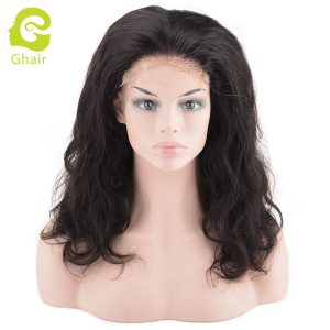Ghair wholesale 9A+ 5x5 HD lace closure wig raw virgin human hair body wave 1B# 10"-26"
