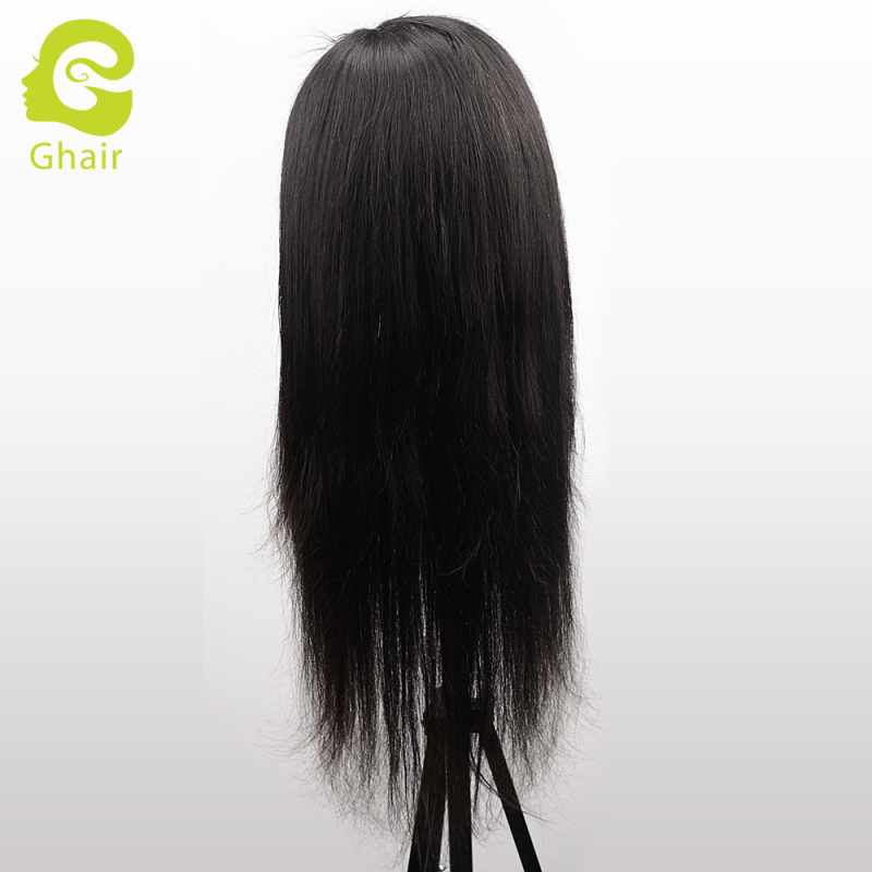 Ghair wholesale 9A+ 6x6 HD lace closure wig raw virgin human hair straight wave 1B# 10"-26"