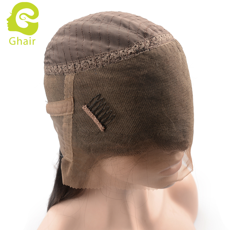 Ghair wholesale 10A+ 360 wig raw virgin human hair straight wave 1B# 10"-26"