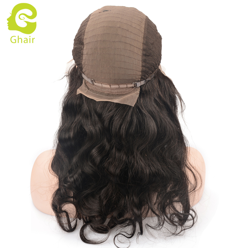 bw 26 No shedding no tangling soft and smooth touching Ghair wholesale lace frontal wig raw virgin human hair straight wave