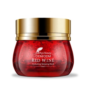 Skin brightening firming anti aging red wine polyphenols mask 