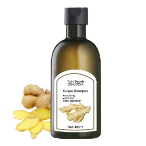Cosmetics factory supply anti loss anti dandruff ginger herbal hair shampoo for all hair types 