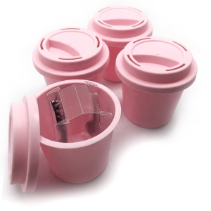 New arrive coffee cup eyelash case lash boxes with 3D mink 25mm eyelashes