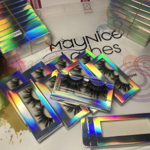 free sample 25mm real mink eyealshes with high quality custom eyelashes box