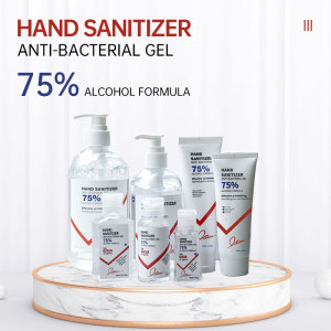 Manufacturer Factory Private Label Waterless 75% Alcohol Hand Wash Antibacterial Antiseptic Alcohol Gel Hand Sanitizer
