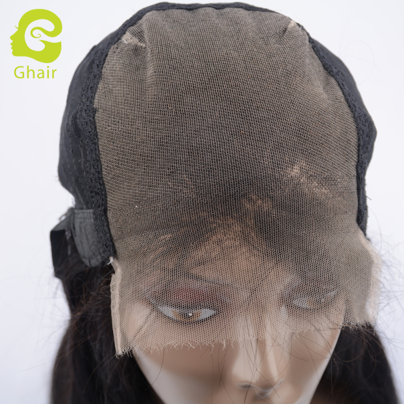 Ghair wholesale 9A+ 6x6 HD lace closure wig raw virgin human hair straight wave 1B# 10"-26"