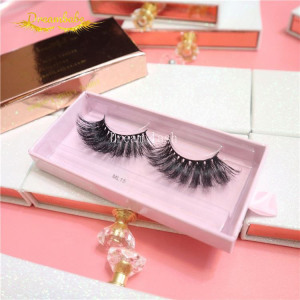 wholesale  high quality soft 100% real mink eyelash long 25mm mink eye lashes 3d mink eyelashes vendor
