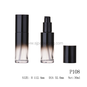 Luxury Cosmetics Packaging Clear Empty Serum Lotion Foundation Plastic Bottle With Pump