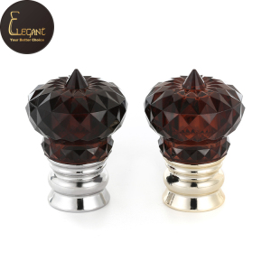 China Factory Custom Design Luxury Acrylic PP Plastic Perfume Bottle Crown Cap
