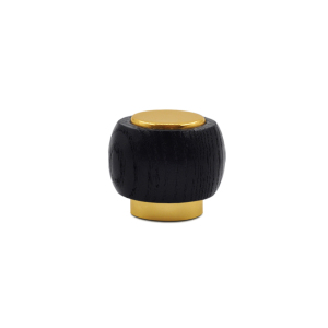Guangdong factory hot sale high quality customized logo black round perfume bottle wooden lid 15mm 