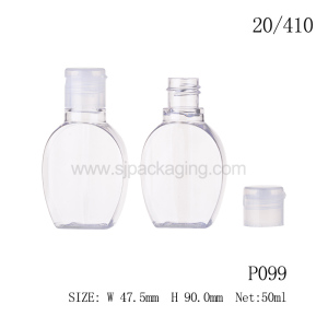 Wholesale Empty Bottle Pet Plastic Hand Sanitizer Bottle With Flip Top Cap