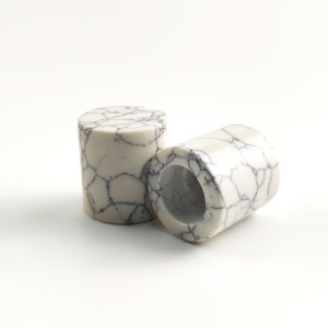 Hot sale decorative special artificial stone resin marble perfume cap 