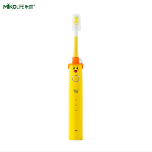 Mikolife Children's Intelligent Sonic Electric toothbrush (including 2 brush heads) is yellow