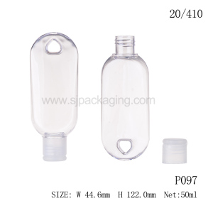 Empty Plastic Customized Portable Hand Sanitizer Gel Bottle