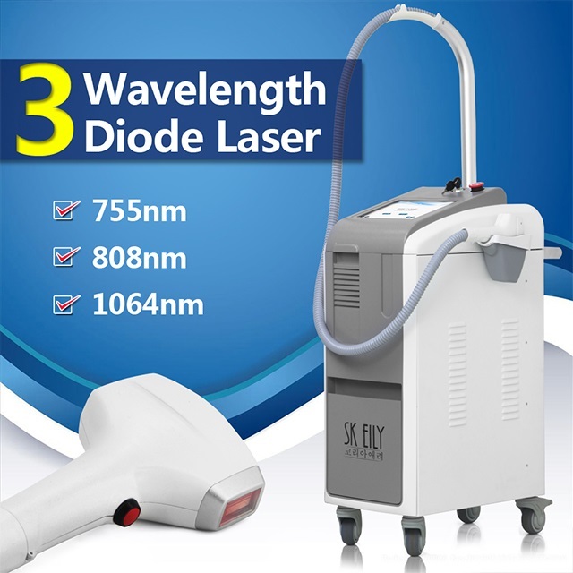 Triple Wavelength Diode Laser Hair Removal 755 808 1064 Laser/3