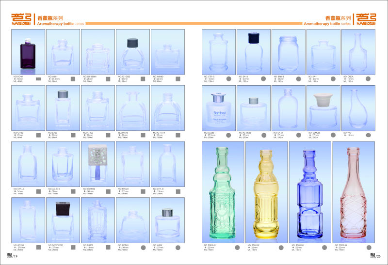 YZ-8582 200ML Diffuser Bottle Galss packaging
