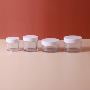 5g, 10g, 15g, 20g, 30g, 50g, 100g PETG Cream Jar Luxury Thick Wall Thick Bottom Plastic Bottle 