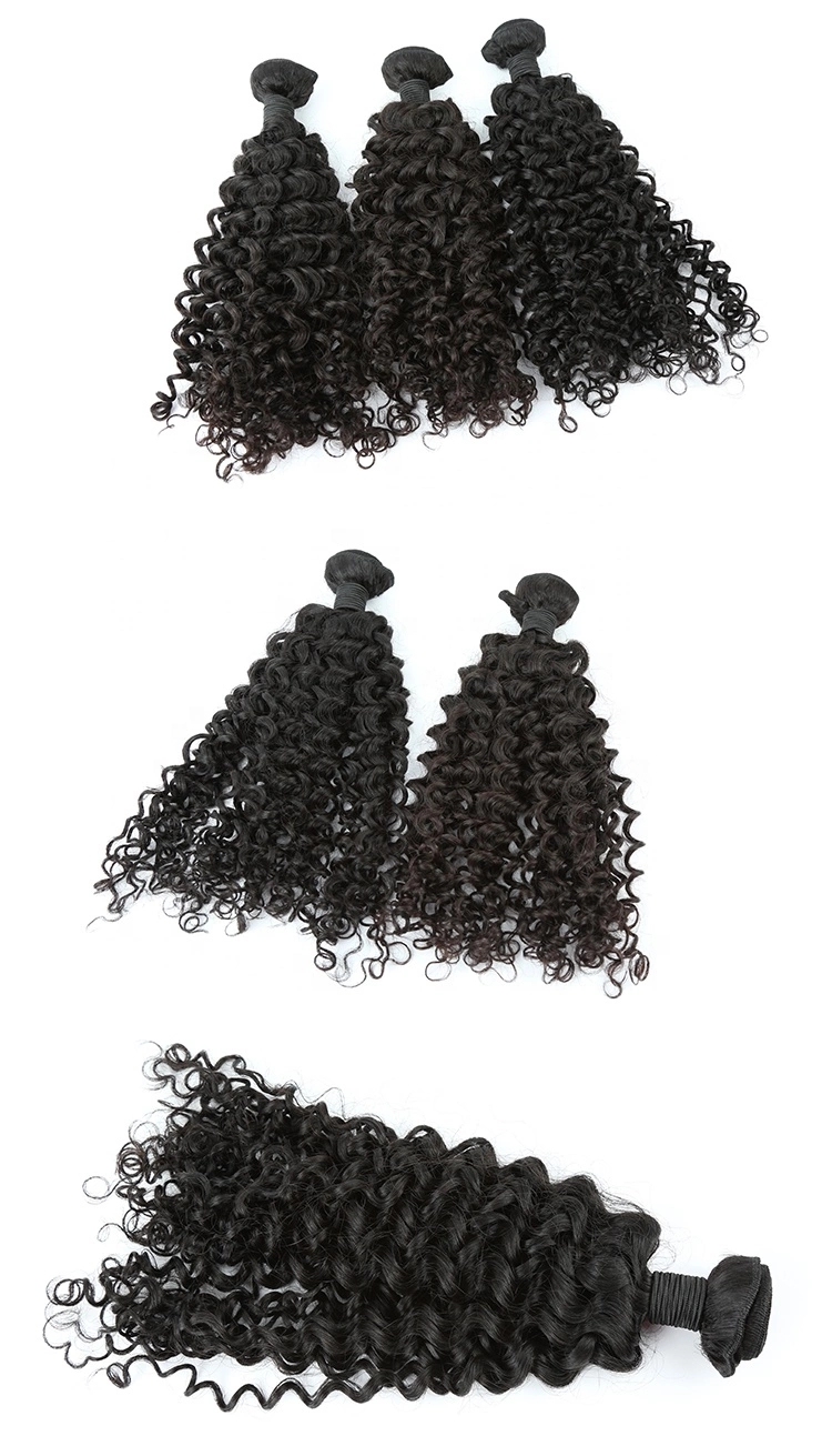 Top Selling Curly Raw Unprocessed 100% Brazilian Remy Hair Cuticle Aligned Hair Extension Hair Bundles 