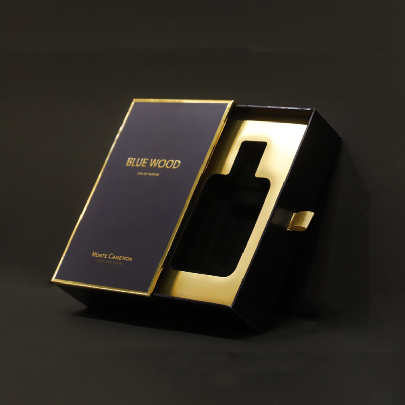 OEM ODM Recyclable luxury customizable logo wooden plastic boxes for perfume bottle packaging 