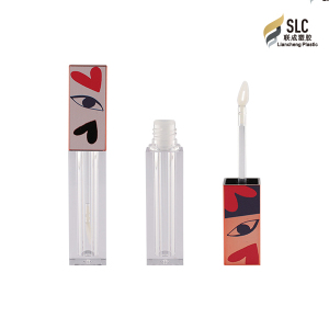 Private Label Cosmetic Packaging Wholesale Lipgloss Gloss black Empty Tube 
