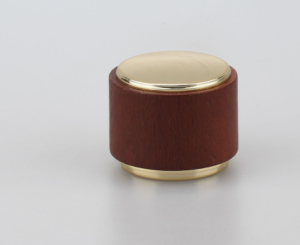 THC-242 Hot selling high quality cylinder colored wooden perfume bottle cap perfume cap