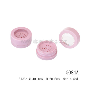 High Quality Cosmetics Container and Packaging Empty Pressed Compact Packaging Pink Color Loose Powder Case