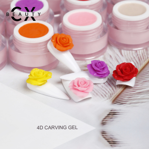CX beauty 4D carved gel polish for flowers nail arts gel 