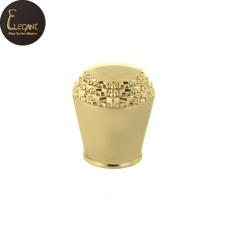 High Grade Antique Style Gold Luxury Metal Zinc Alloy Perfume Bottle Cap