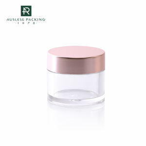 15g Luxury rose gold UV cap thick empty PETG Jar for Cosmetic Package 