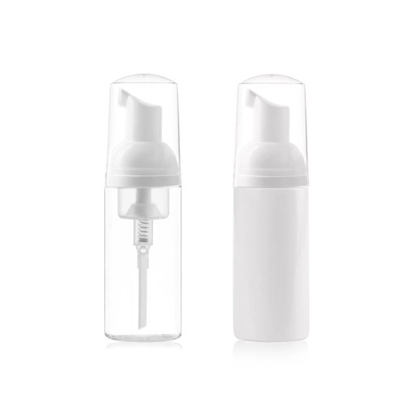 Cleansing Plastic PET Cosmetic Foam Pump Bottle 50ml