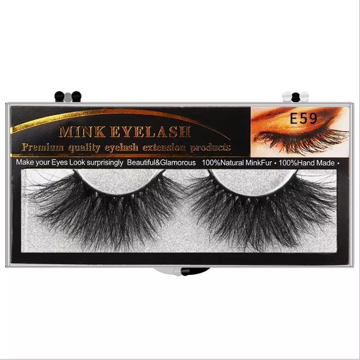 2020 Hot Sale 100% Real Mink Fur False Eyelashes Handicraft 3D Mink Eyelashes 