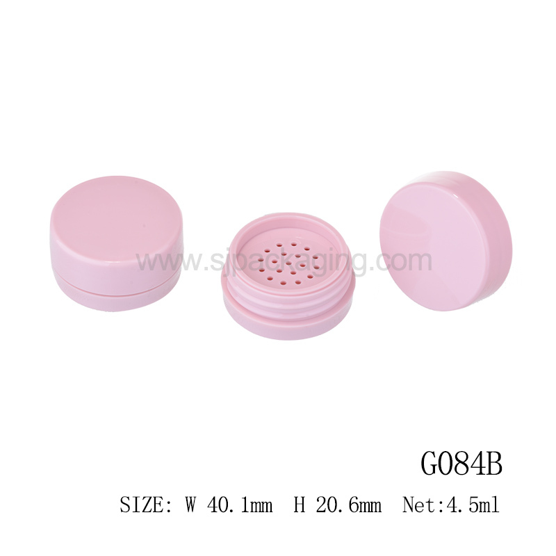 High Quality Cosmetics Container and Packaging Empty Pressed Compact Packaging Pink Color Loose Powder Case