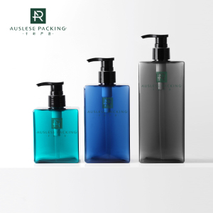 New design plastic PETG rectangle shampoo bottle lotion bottle
