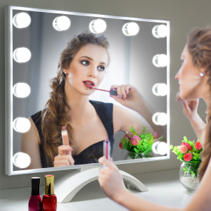 Hollywood Lighted Vanity mirror , led Makeup Mirror with Beauty Nail Dryer Light